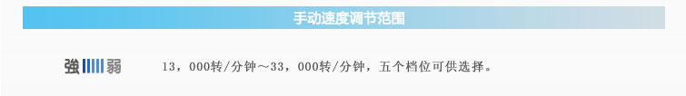 手動速度調節范圍 手動速度調節范圍