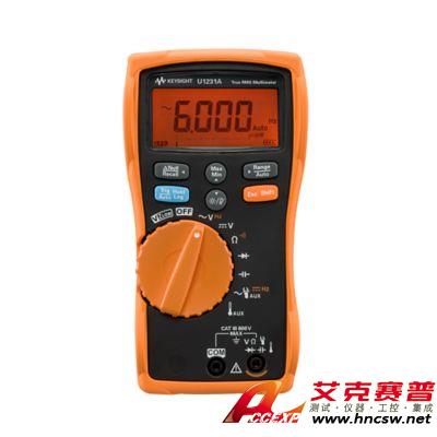 keysight是德 U1231A 手持式數(shù)字萬用表，3位半，基礎型